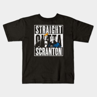 Straight Outta Scranton - Lazy Scranton Kids T-Shirt